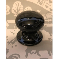 Ceramic Door Knob - Black - Mortice & Rim